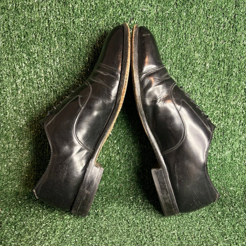 Johnston‎ Murphy Optima Cap Toe Lace Up Classic Dress Shoes Black Mens 11 Narrow